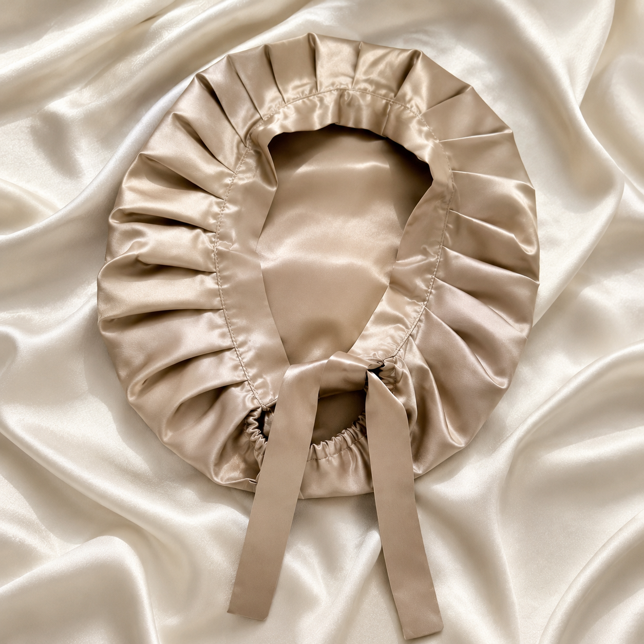 Bonnet de nuit en soie